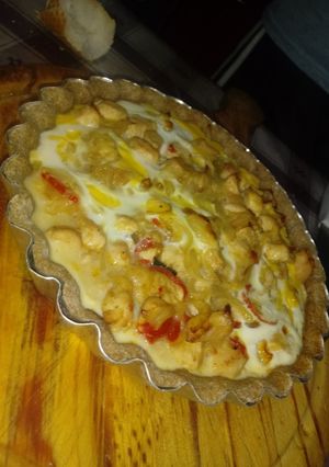 Una foto de Tarta integral de pollo