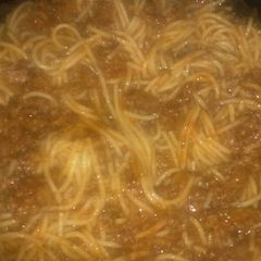 Spaghetti & Meat Sauce A picture of Spaghetti & Meat Sauce.