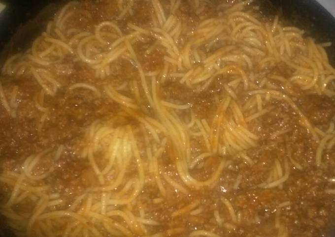 Recipe of Homemade Spaghetti & Meat Sauce
