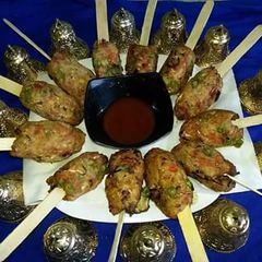 A picture of Cheese kabab.