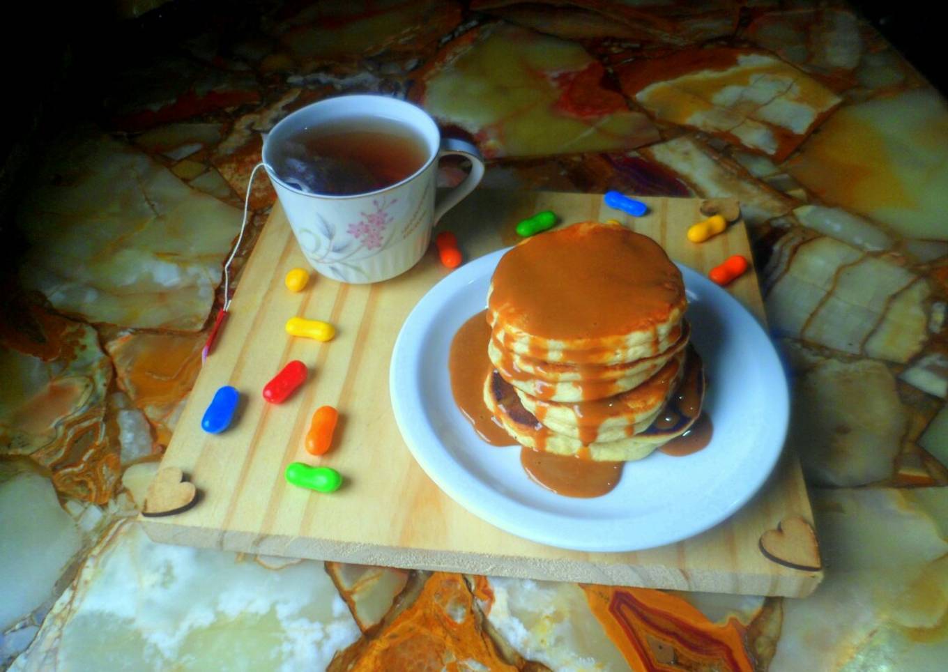 Pancakes de arroz con leche😄