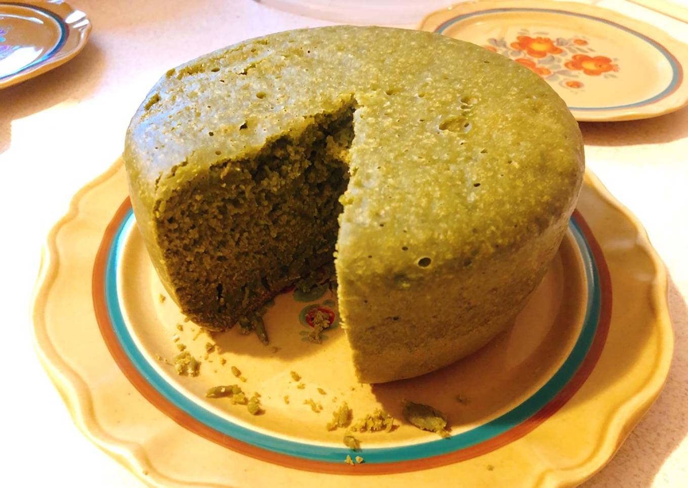 Matcha chiffon cake using rice cooker (easy)