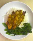 Thai pineapple chicken satay