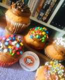 🧁CUPCAKES 🧁 DE 🥕ZANAHORIA🥕(con 🌰nueces🌰 y 🍊naranja🍊)