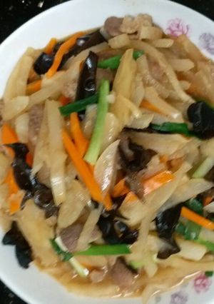 Foto resep Tumis bengkuang.