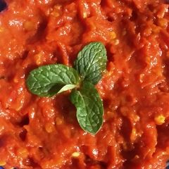 A picture of Tamatar ki chutney.