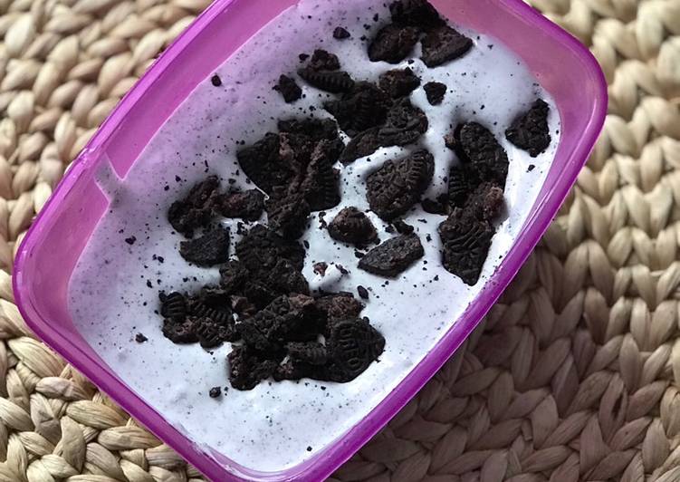 Resep Homemade Oreo Ice Cream Anti Gagal