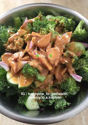 Foto resep Raw Veggies Salad🌿 (Vegan-Plant Based)