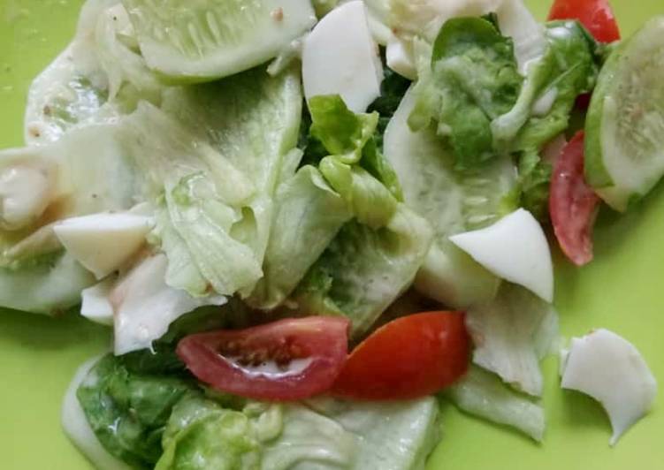 Bagaimana Membuat Salad sayur simpel enak seger Sempurna