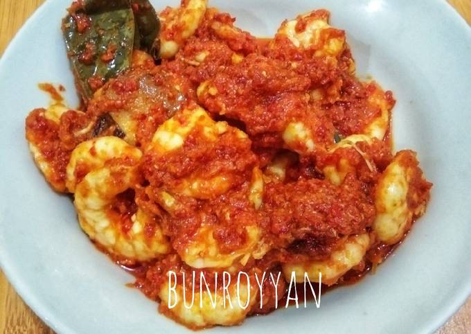 Udang balado saos tiram