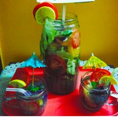 A picture of Secret fat flush detox water.