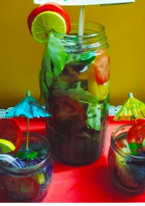 A picture of Secret fat flush detox water.