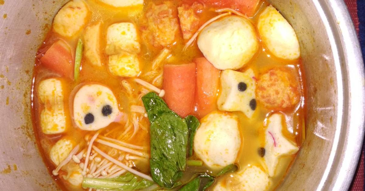 Resep Suki Tomyam Bakso Seafood Oleh Intan Indah Kurnia Sari Cookpad