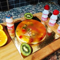 Fruity Yakult Jelly Cake A picture of Fruity Yakult Jelly Cake.