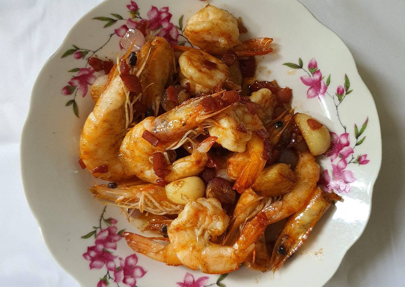 Udang Caramelized Butter / Tumis Udang Bawang ala2
