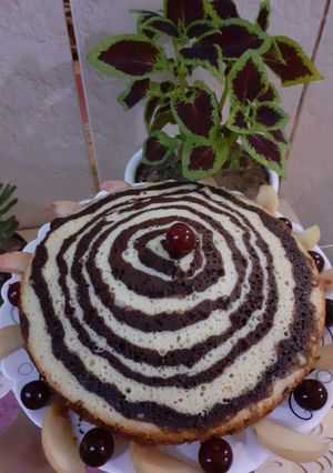 عکسی از دستور کیک زبرا