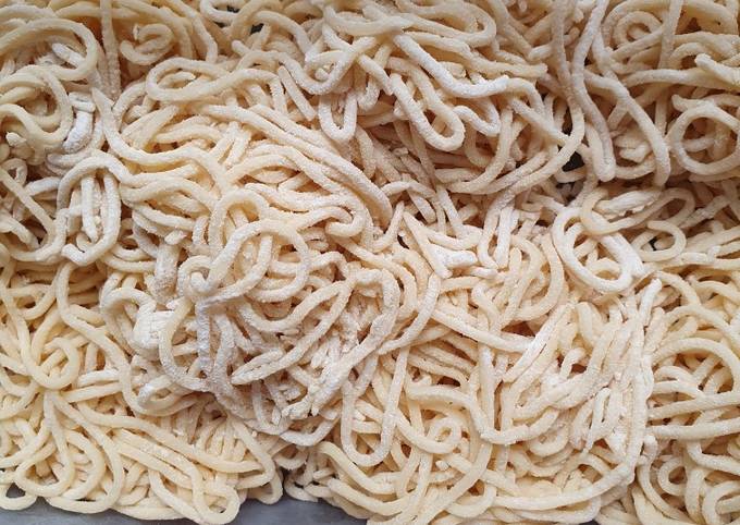 Resep Mie mentah kenyal yang Bikin Ngiler