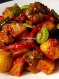 Kentang balado telur puyuh merah merona