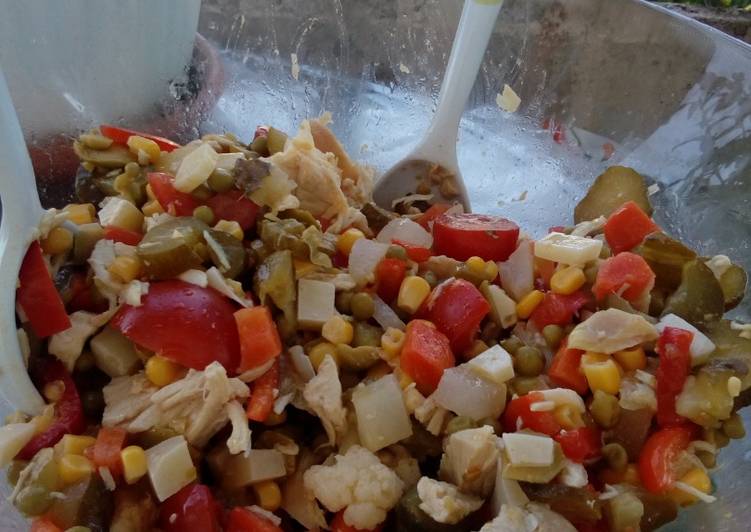 Insalata di pollo🍗🌱