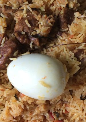 A picture of Mutton Biryani | Authentic Ambur Biryani.
