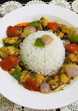 A picture of Leftovers chicken achaari fajita.