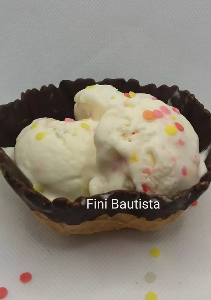 Una foto de Helado de leche condensada casera