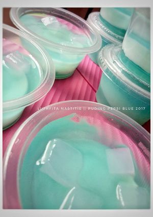 Foto resep Puding pepsi blue
