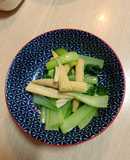 蒜味奶油青江菜玉米筍