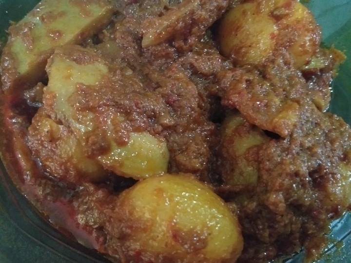 Cara Gampang Membuat Jengkol rendang with kentang bulat yang Menggugah Selera