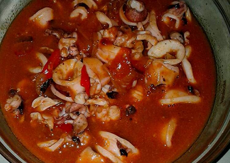 Resep Cumi pedas enak 😍😋 Lezat