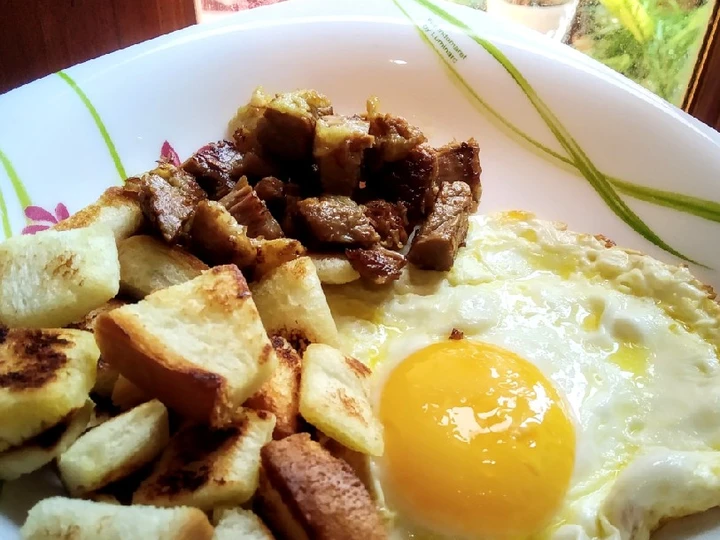 Cara Gampang Membuat Resep Sarapan simpel : roti panggang, telur, daging yang Bisa Manjain Lidah Anti Ribet, Bikin Ngiler