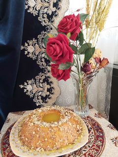 عکسی از دستور کیک پرتقالی با سس پرتقال