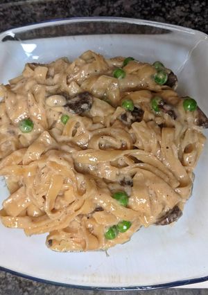 A picture of Mushroom Alfredo Instant Pot IP.