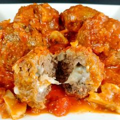 A picture of Cheese Stuffed Meatballs.