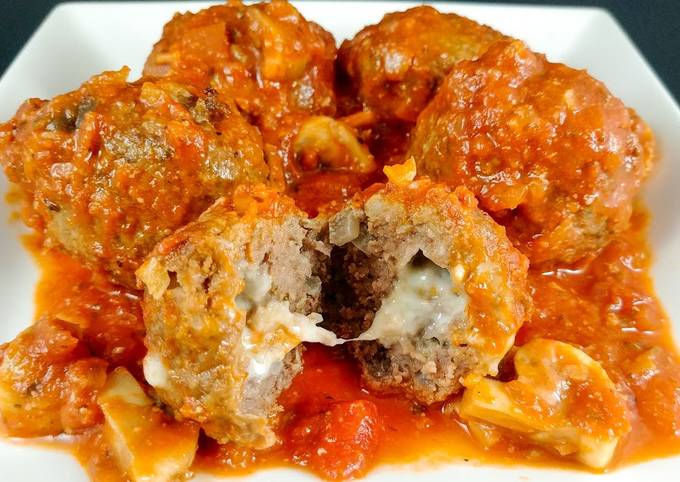 Cheese Stuffed Meatballs