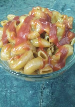 A picture of 10 min cooker macroni.