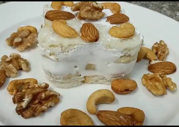 Bread🍞 Banana🍌 cream cheese dessert