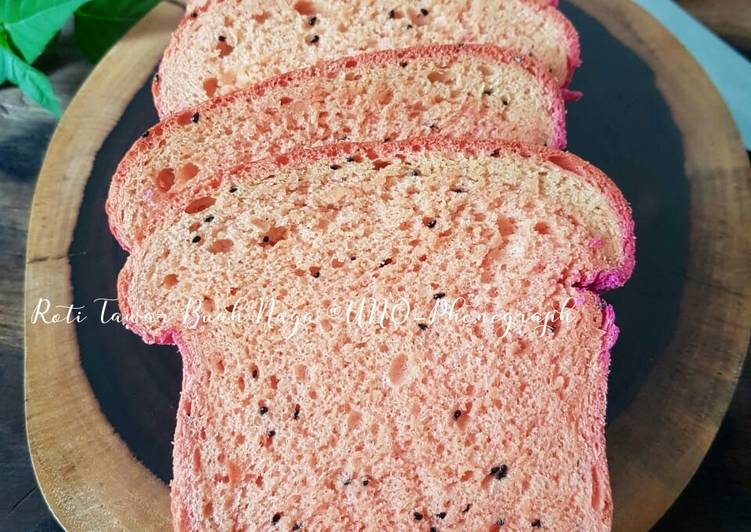 Resep Roti Tawar Buah Naga | Bahan Membuat Roti Tawar Buah Naga Yang Enak Dan Mudah