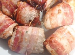Foto de Rolinhos de peru com bacon, salsicha e queijo na Airfryer