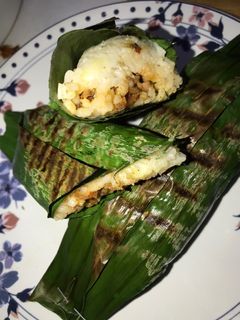 Foto resep Nasi bakar sambal ikan teri dan sambal ikan asin