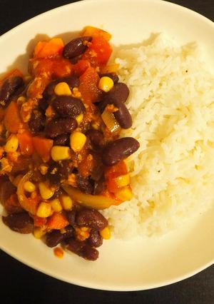 Une photo de Chili sin carne