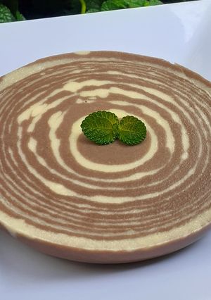 Foto resep Pudding Roti Tawar Zebra