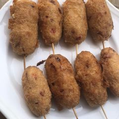 A picture of Yam croquettes.