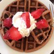 Waffles de avena, almendras y cocoa
