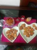 Little heart tutti frutti cookies