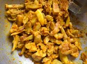 A picture of aloo amchur sabzi