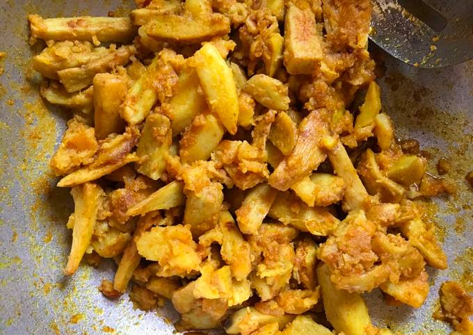 Recipe of Mario Batali Punjabi Style Arbi Aloo ki Sabzi