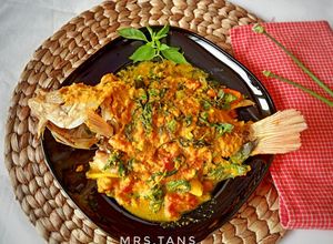 Foto resep Ikan Nila Bumbu Kuning Kemangi - No Santan