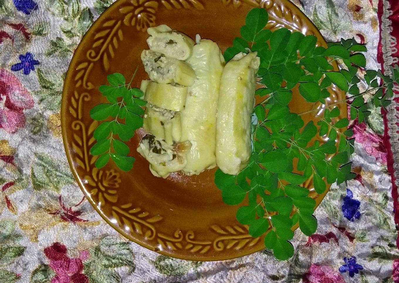 Rolade tahu ikan daun kelor