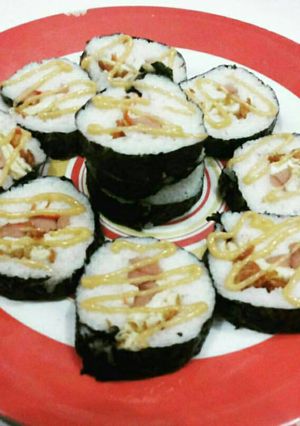 Foto resep Sushi sederhana ala rumahan/kimbab